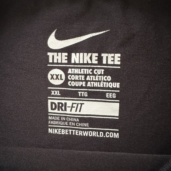 Nike Kobe Mamba T-Shirt Men’s 2XL Black And Gray Sheath Dots Logo Dri Fit - Picture 4 of 9